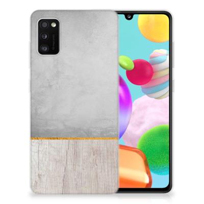 Samsung Galaxy A41 | Bumper Hoesje | Wood Concrete