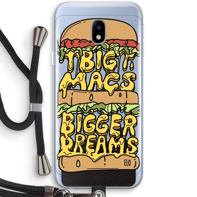 Big Macs Bigger Dreams: Samsung Galaxy J3 (2017) Transparant Hoesje met koord