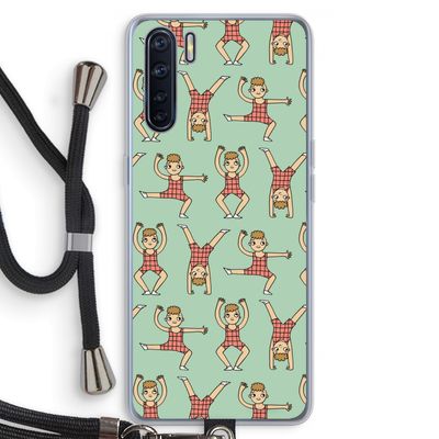 Gymboys: Oppo A91 Transparant Hoesje met koord