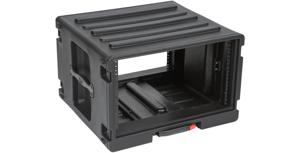 SKB 1SKB-R6UW 6U Rolling Roto Rack 19 inch flightcase trolley 6U