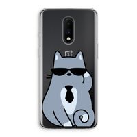 Cool cat: OnePlus 7 Transparant Hoesje