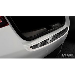 Zwart RVS Bumper beschermer passend voor Mercedes CLA II (C118) 2019- 'Ribs' AV245231
