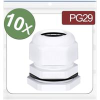 Quadrios 24CA412 Wartel PG29 Polyamide Wit 10 stuk(s)