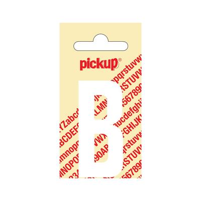 Plakletter Nobel 60 mm wit B Pickup - Pickup