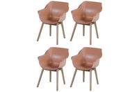 Set van 4 - Hartman Sophie Studio dining armstoel - Italian Terra - Teak poot