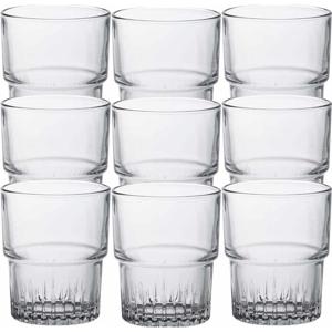 Duralex koffie/espresso glazen Empilable - 24x stuks - transparant - 160 ml - Drinkglazen