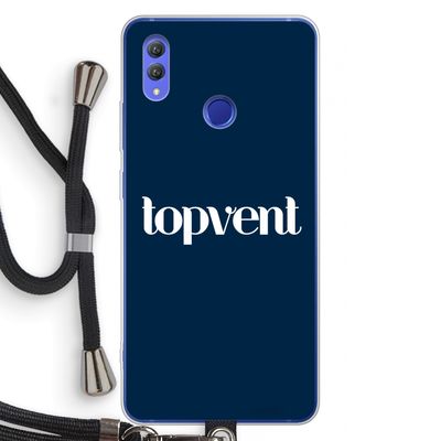 Topvent Navy: Honor Note 10 Transparant Hoesje met koord