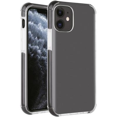Vivanco RSCVVIPH12M/PT Backcover Apple iPhone 12, iPhone 12 Pro Zwart, Transparant Inductieve lading, Stootbestendig, Waterafstotend
