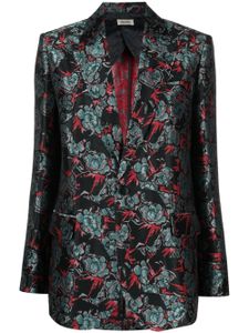 Zadig&Voltaire blazer à fleurs en jacquard - Noir