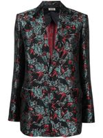 Zadig&Voltaire blazer à fleurs en jacquard - Noir - thumbnail