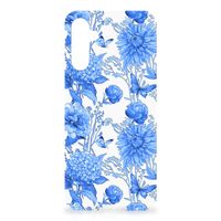 Case voor Samsung Galaxy A14 5G/4G Flowers Blue - thumbnail