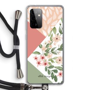 Sweet heaven geometrics: Samsung Galaxy A72 5G Transparant Hoesje met koord
