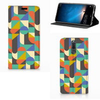 Huawei Mate 10 Lite Hoesje met Magneet Funky Retro - thumbnail