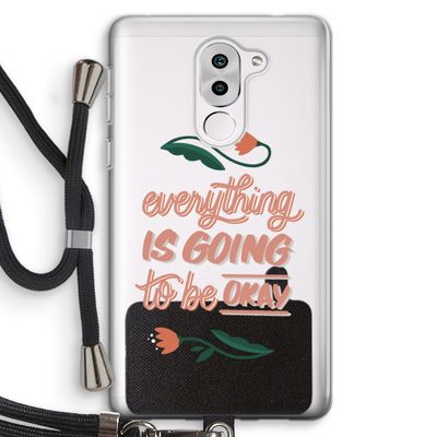 Optimistic flower girl: Honor 6X Transparant Hoesje met koord
