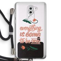 Optimistic flower girl: Honor 6X Transparant Hoesje met koord