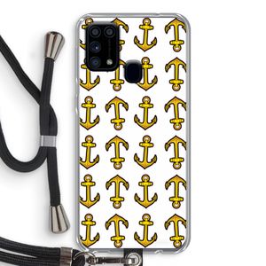 Musketon Anchor: Samsung Galaxy M31 Transparant Hoesje met koord
