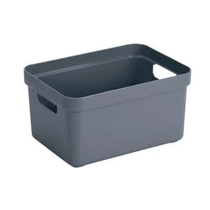 Sigma home box 13 liter - donkerblauw - 35,2x25,3x18,3 cm - Leen Bakker