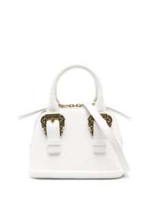 Versace Jeans Couture sac à main en cuir artificiel à boucle baroque - Blanc