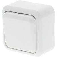 Q-LINK Polarwitte Wisselschakelaar - Opbouw - 1-voudig