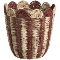 Mand Fes - multikleur - 34,5xØ35 cm - Leen Bakker
