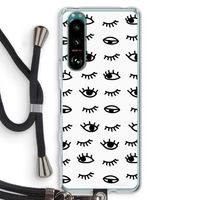 Eye pattern #2: Sony Xperia 5 III Transparant Hoesje met koord