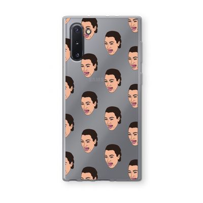 Ugly Cry Call: Samsung Galaxy Note 10 Transparant Hoesje