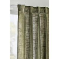 1+1 Gratis Leen Bakker - Gordijn Dante - 140x280 Cm (1 Stuk) - Polyester - Groen