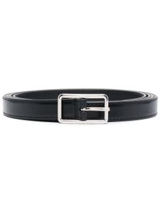 Alexander McQueen ceinture en cuir à boucle - Noir