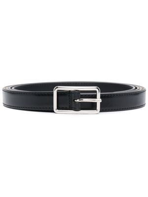 Alexander McQueen ceinture en cuir à boucle - Noir