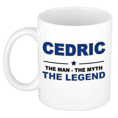 Cedric cadeau mok - man myth legend - naam koffiemok - 300 ml - collega - vaderdag