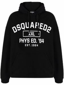 DSQUARED2 hoodie à logo imprimé - Noir