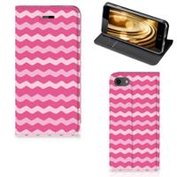 iPhone 7 | 8 | SE (2020) | SE (2022) | Hoesje met Magneet | Waves Pink
