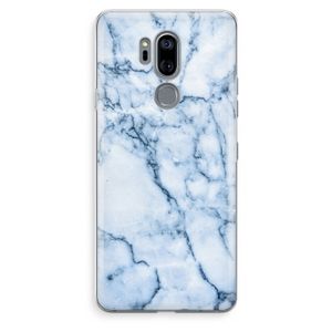 Blauw marmer: LG G7 Thinq Transparant Hoesje