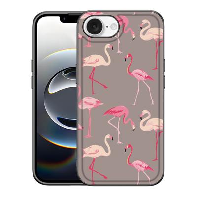 iPhone 16e Dierenprint Telefoonhoesje Flamingo