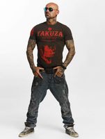 Yakuza / t-shirt Daily Skull in bruin - thumbnail