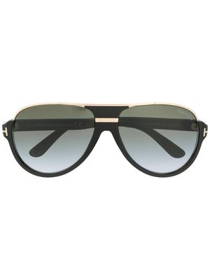 TOM FORD Eyewear lunettes de soleil Dimitry à monture pilote - Noir