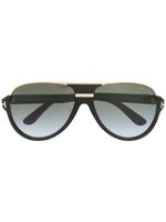 TOM FORD Eyewear lunettes de soleil Dimitry à monture pilote - Noir