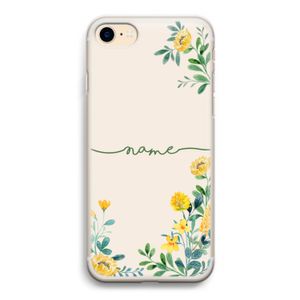 Gele bloemen: iPhone 7 Transparant Hoesje