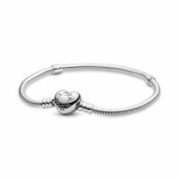 Pandora HEART CLASP SNAKE CHAIN BRACELET Dames armband