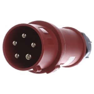 3322  - CEE plug 32A 5p 6h 400 V (50+60 Hz) red 3322