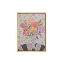 Mica Decorations Floria Muurdecoratie - L30 x H40 cm - Canvas