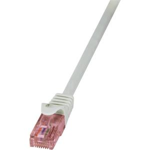 LogiLink CQ2052U RJ45 Netwerkkabel, patchkabel CAT 6 U/UTP 2.00 m Grijs Vlambestendig, Snagless 1 stuk(s)