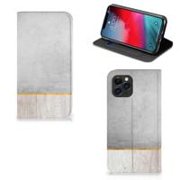 Apple iPhone 11 Pro Book | Wallet Case | Wood Concrete