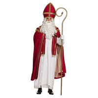 Sinterklaas kostuum - inclusief witte handschoenen kort - thumbnail