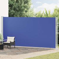 Tuinscherm uittrekbaar 200x600 cm blauw