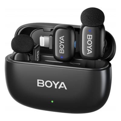 Boya MINI-15 - 2.4 GHz Ultra-Mini Draadloze Microfoon 2TX-1RX voor Lightning