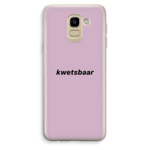 kwetsbaar: Samsung Galaxy J6 (2018) Transparant Hoesje