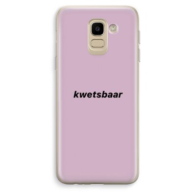 kwetsbaar: Samsung Galaxy J6 (2018) Transparant Hoesje