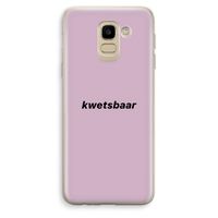 kwetsbaar: Samsung Galaxy J6 (2018) Transparant Hoesje