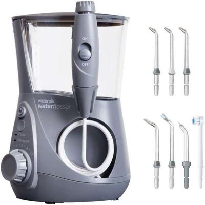 Waterpik WP-667 Ultra Professional Dental Jet - Grijs - 10 drukniveaus - 7 tips inbegrepen